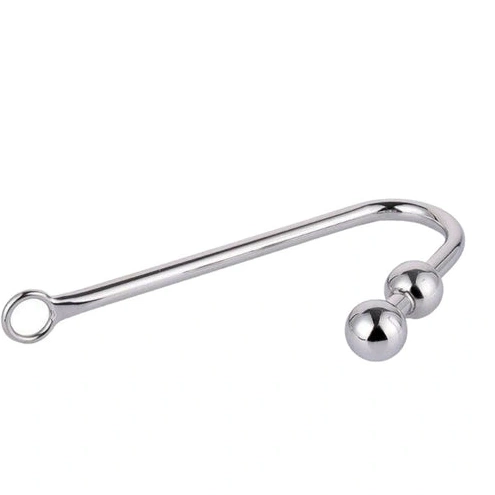 Anal Hooks 4417 Anal Pleasurable Stainless Two Balls Hook Steel 0918